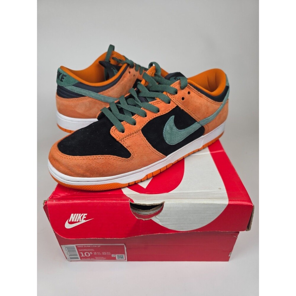Nike Dunk Low SP Ceramic Mens Size 10.5 Orange Black Green DA1469-001 With Box